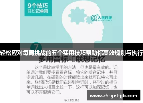 轻松应对每周挑战的五个实用技巧帮助你高效规划与执行